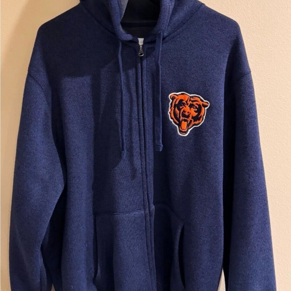 NFL Blue Hoodie with Orange Logo
